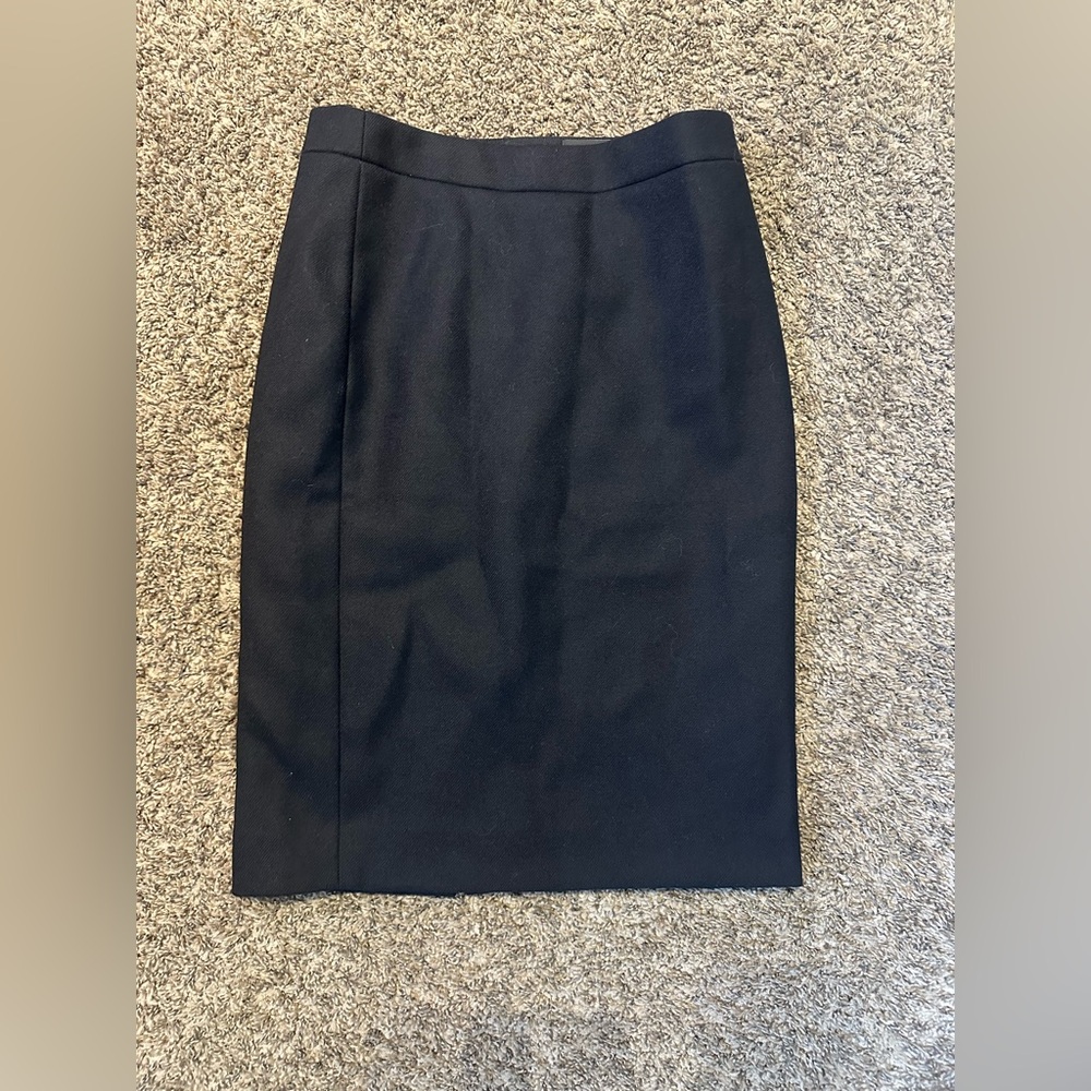 J. Crew Classic Black Pencil Skirt